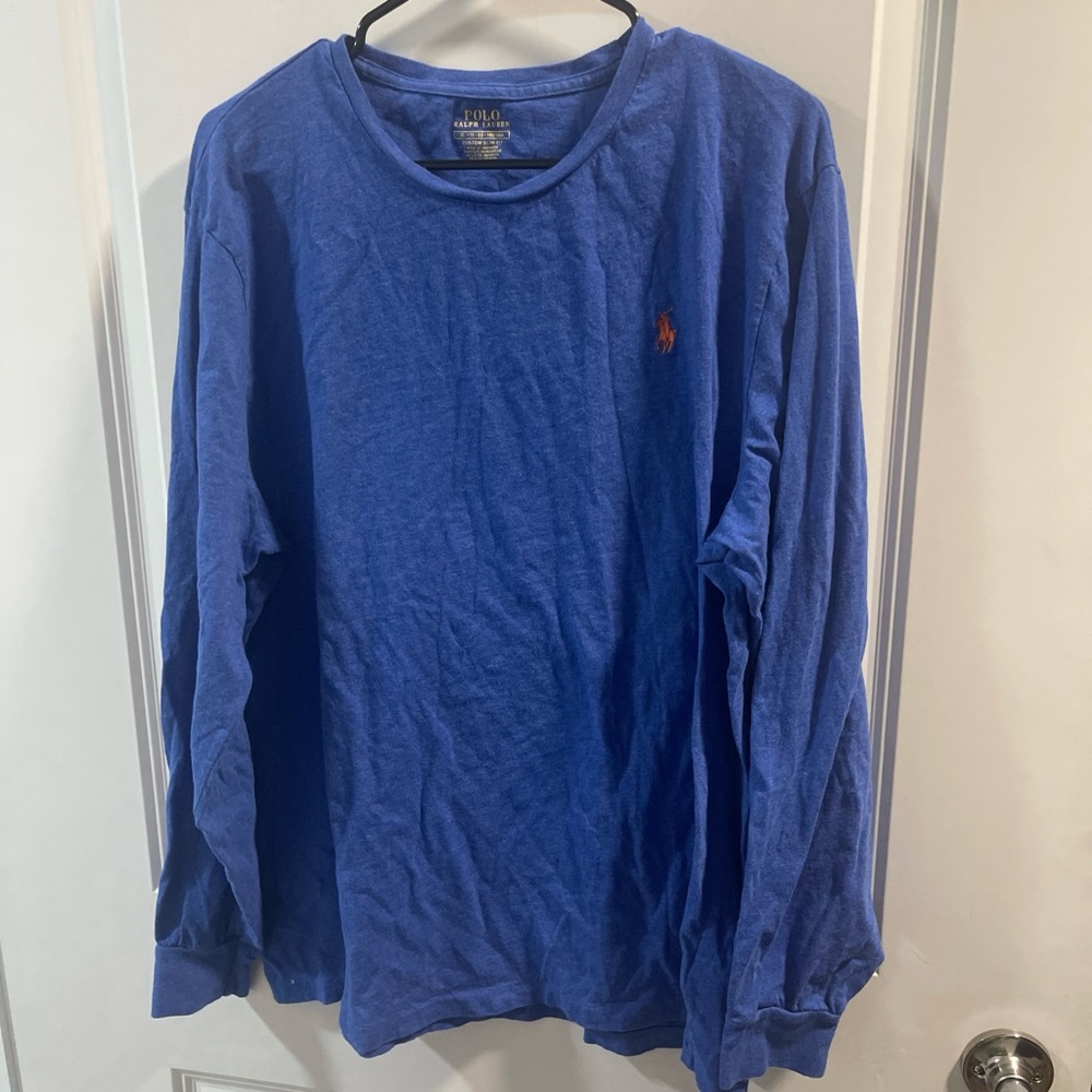 Polo Ralph Lauren Men's Royal Blue Long Sleeve Tee
